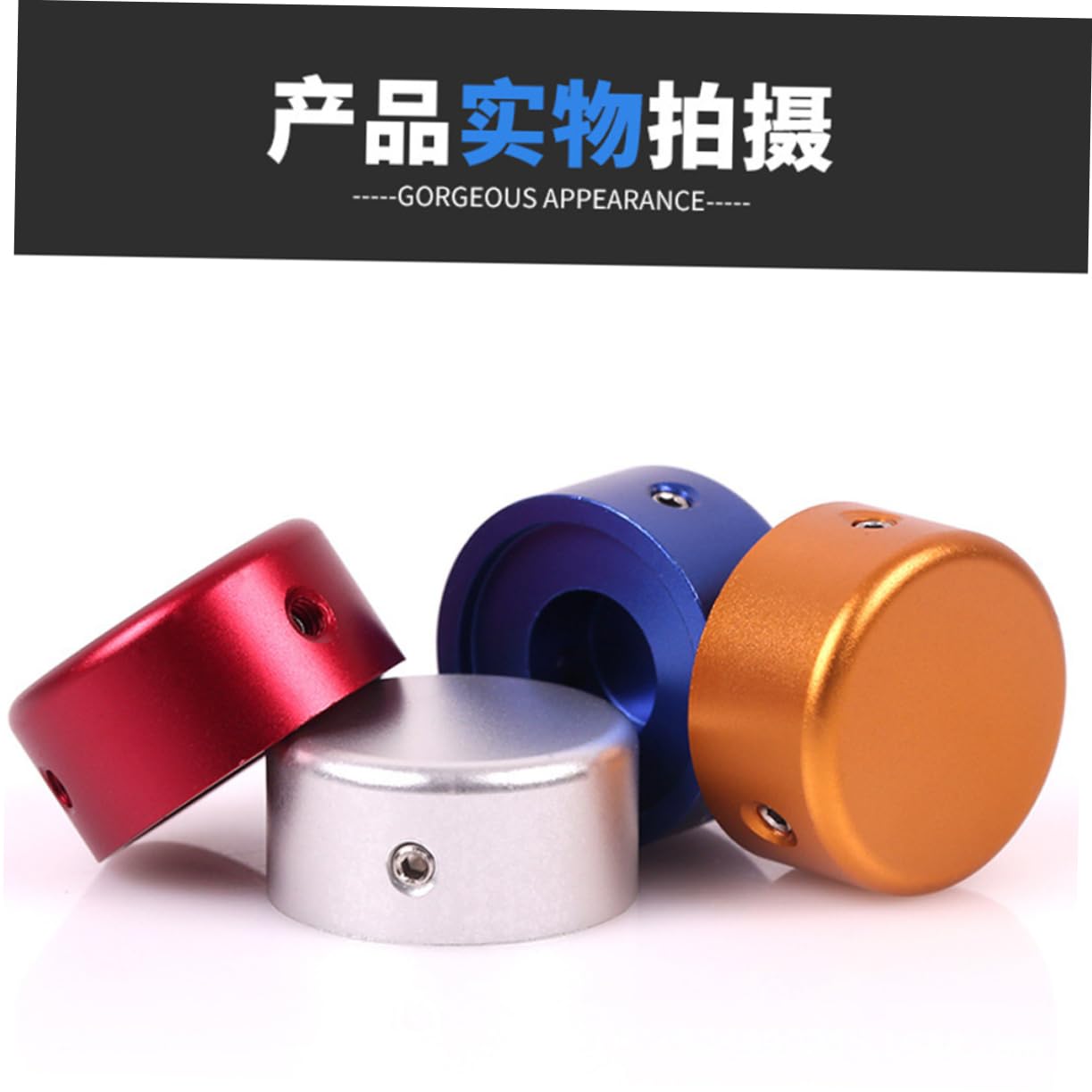 OFFSCH Guitar Effect Cap Pedal Caps Guitar Footswitch Topper Aluminum Alloy inside Rubber Mat Glossiness Extend Pedal Life