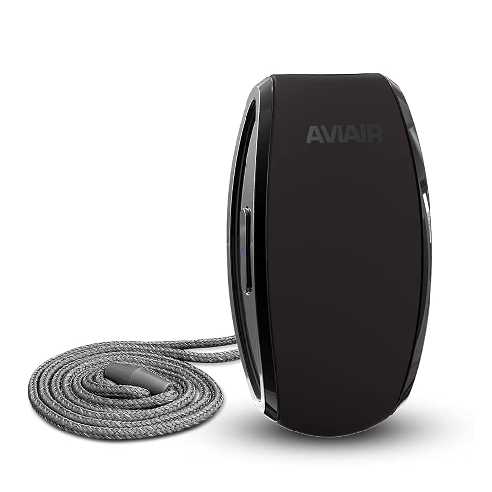 AVIAIR *New Negative ion personal air purifier. Quiet and lightweight. Designed to create a safe-air