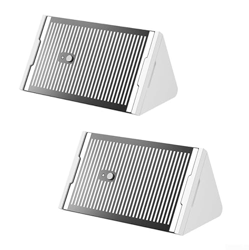 ZWEquipint Capteur de fuite d'eau et de pluie avec 37 électrodes, IPX7 étanche BLE Smart Home Detector pour fermeture automatique de fenêtre, sensibilité réglable, blanc (2 pièces)