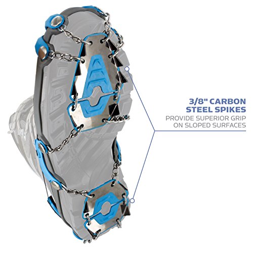 YakTrax, Summit Unisex-Adulto, Blu e Nero, XL