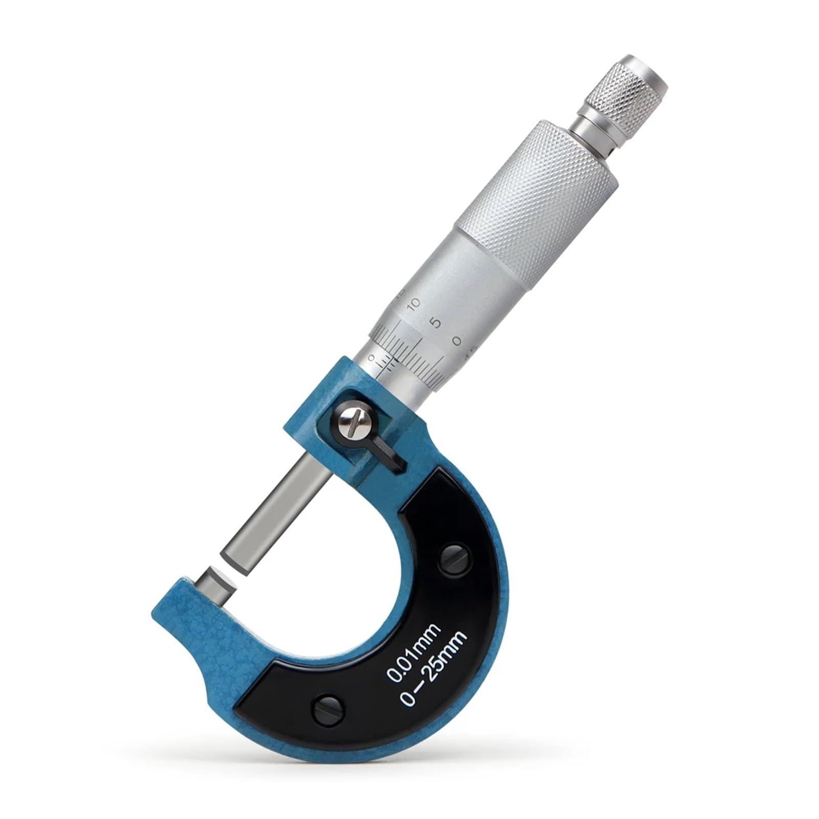 Micrómetro de diámetro exterior 0-25 mm Herramienta de medición de 0,01 mm Escala Calibre mecánico