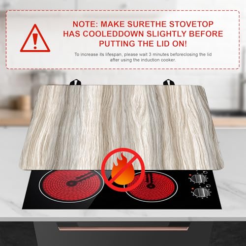 Image of Stove Top Cover Retro Flower Gas Stove Top Cover for Home Decoration Kitchen Pad Non-Stick Washable Cooktop Covers Countertop Protector Keep Stove Clean 28 inchx20 inch (Texture-2)