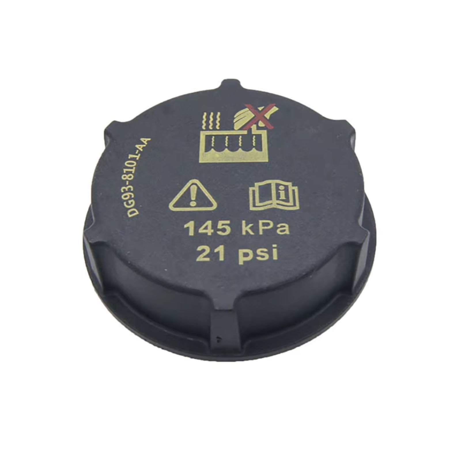 Compatible con F450 F550 F600 para Super Duty 2020 2021 2022 Tapa del depósito de expansión del refrigerante del radiador DG93-8101-AA