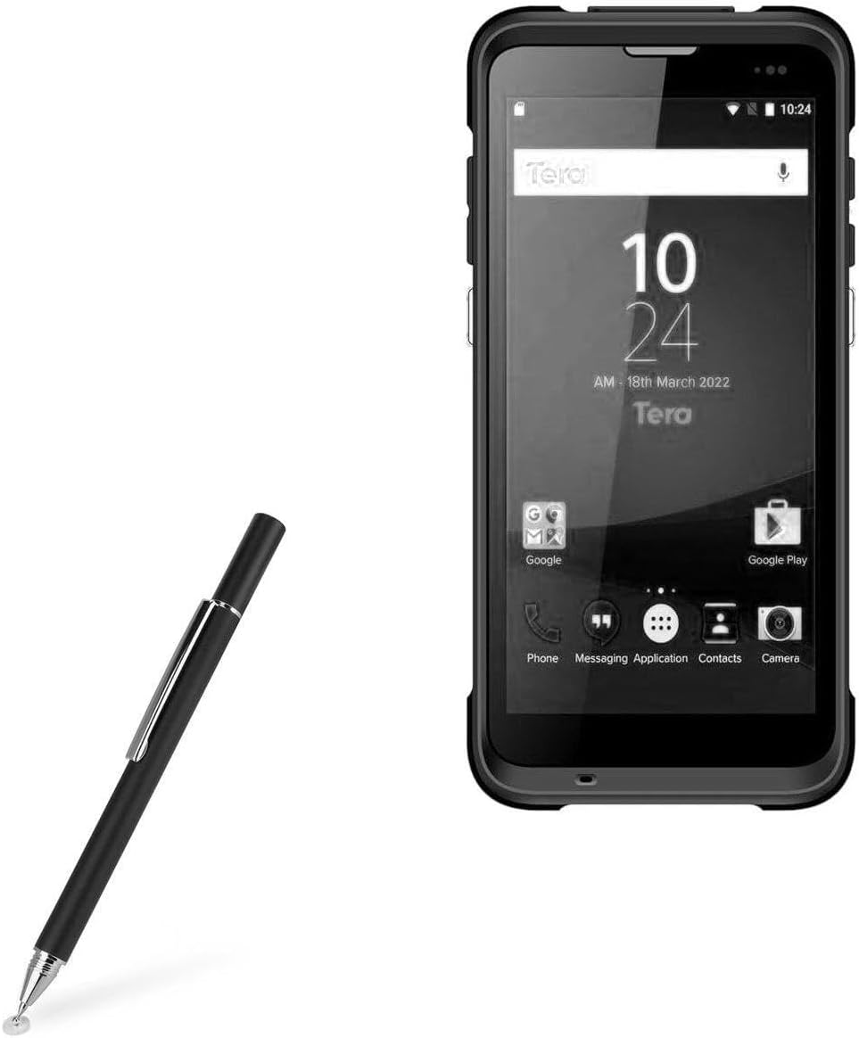 BoxWave Stylus Pen Compatible with Barcode- USA Handheld Barcode Scanner 2023 (5.5 in) - FineTouch Capacitive Stylus, Super Precise Stylus Pen - Jet Black