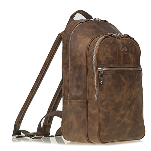 Solo Pelle Premium Lederrucksack/Backpack/Rucksack...