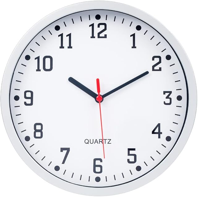 Invero® Large Vintage Round Modern Home Bedroom Living Room Kitchen Retro Time Wall Clock Quartz