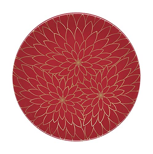 Plato Playo ABS 150 Sushi flores doradas y rojo miniatura 1