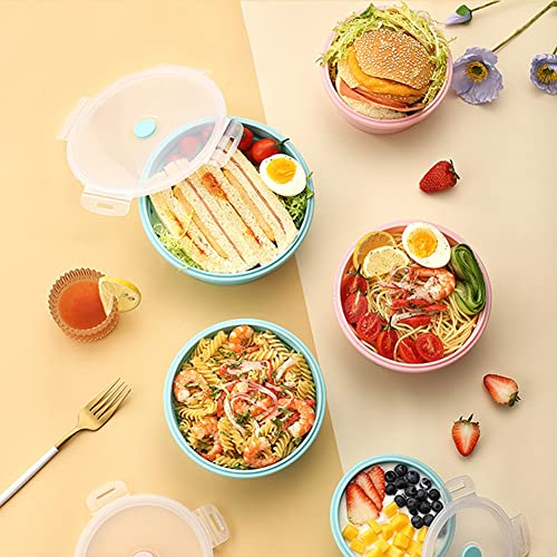 Keweis Silicone Food Storage Containers With Lids, Collapsible Silicone Lunch Box Bento Boxes, Meal Prep Container For Kitchen, Bpa Free, Microwave Freezer And Dishwasher Safe, Set Of 4 - Round Pink #TOP6