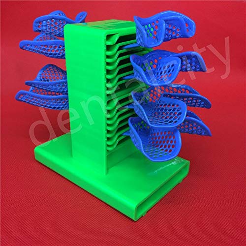 Generic Green Dental Lab Impression Tray Holder Stand Dental Tray
