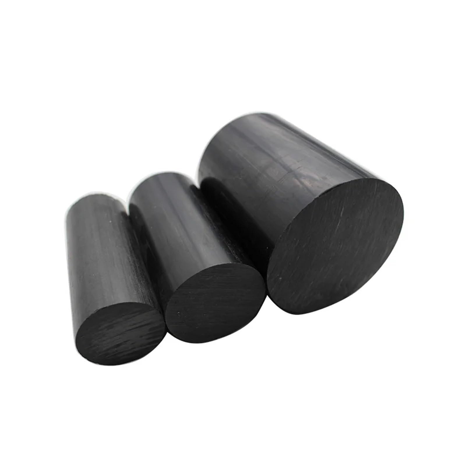 RAHBI Schwarzer ABS-Stab, bearbeitbarer Kunststoff-Rundstab, 6 mm, 8 mm, 10 mm, 12 mm, 15 mm, 20 mm, 25 mm, 30 mm, 35 mm, 40 mm, 45 mm, 50 mm, 60 mm, 65 mm leisurely (Size : 50x500mm 1pc)