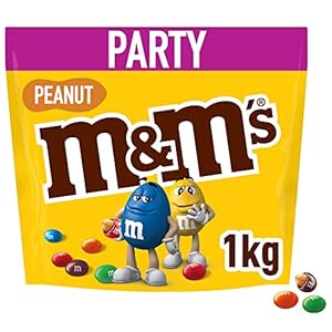 M&M’S Peanut chocolade grote verpakking | chocolade lenzen met pindakern | party mix | 1kg