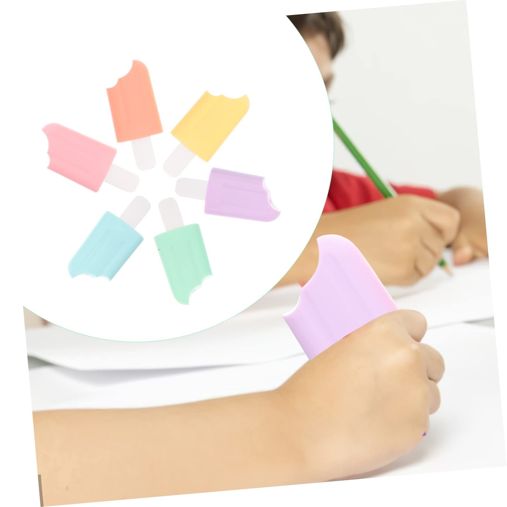 Lurrose 4 Set Di Pennarelli Evidenziatori Fluorescenti in Plastica Per Studenti Segnalibri Materiale Scolastico 6 Pezzi*4