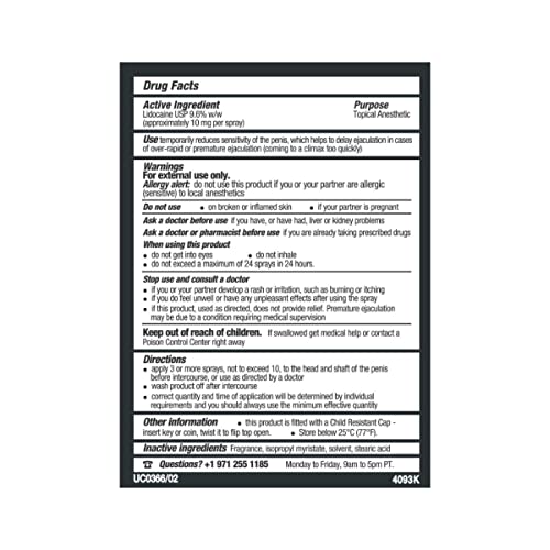 stud 100 male genital desensitizer spray 716- fl ounce box pack of 1