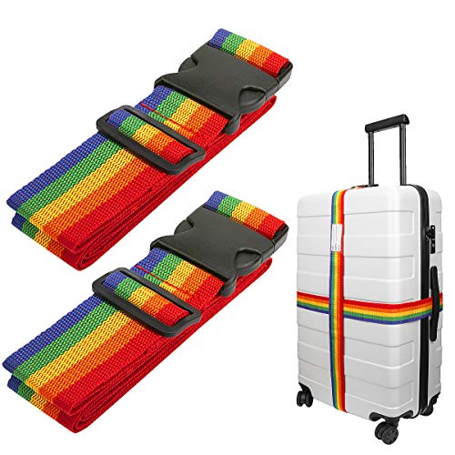 Luxebell Correas para Equipaje, Cinturones de la Maleta, Accesorios de Viaje, 60 x 200cm Cover