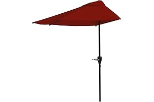 Pure Garden 9 Ft Semicircle Patio Umbrella