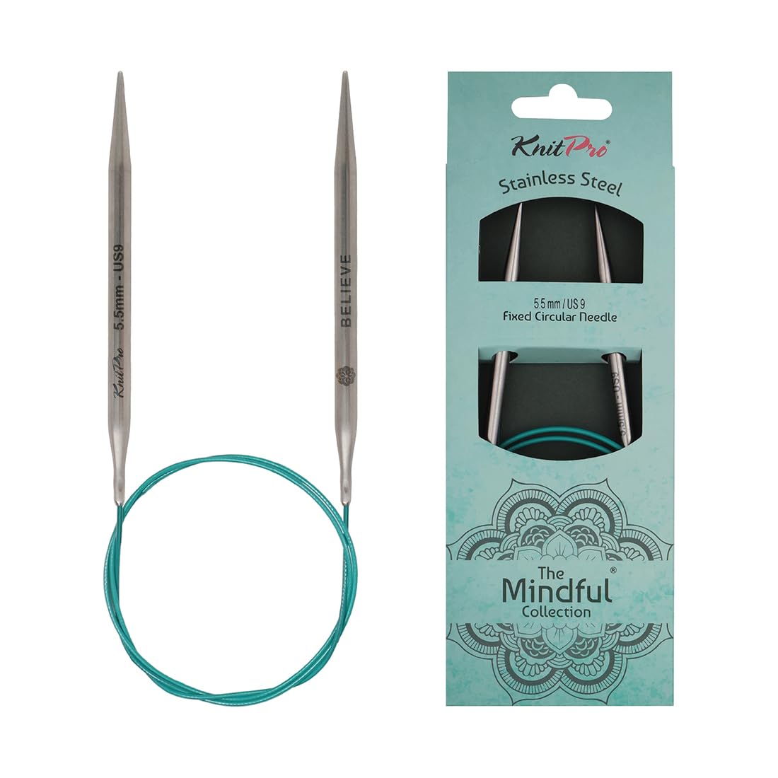 KnitPro The Mindful Collection Fixed Circular Needles 16" (40cm) | Size 5.50mm