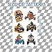 144 PCS Four Wheeler ATV Quad Bike Temporary Tattoos Stickers, Dirt Bike Party Favors ATV Birthday Party Decorations Supplies Gifts for Kids Teens Adults Boys Girls Classroom Rewards