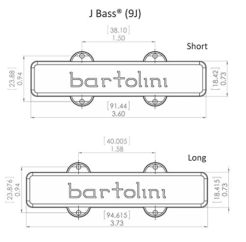 Amazon | Bartolini 9J1 ベース用ピックアップ | ベースパーツ | 楽器
