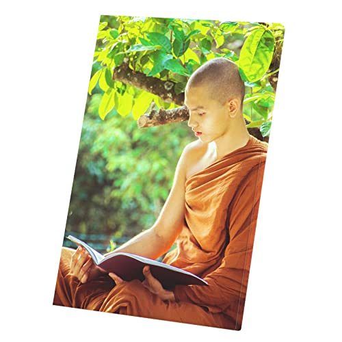 Moine bouddhiste affiche pour transformer un mur vide en un coin zen relaxant