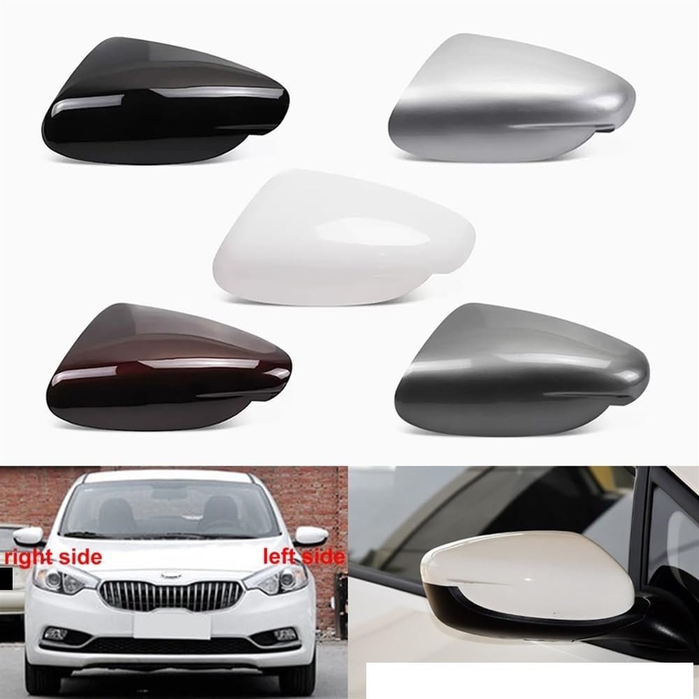 ドアミラーカバー 用 起亜 K3 用 フォルテ 用 セラート 用 シード 2013-2018 車用バックミラー サイドミラー カバー エクステリアミラーキャップ  バックミラーカバートリムバックミラーカバーステッカー自動車部品ためにフォルテ K3 セラートカースタイリ BMW MINI ミニ ... サイドミラー と互換性のある起亜 と互換性のあるフォルテK3 2013-2018用 外側バックミラーカバー