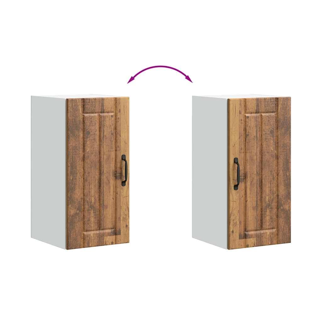 vidaXL Armario de Pared de Cocina Lucca Madera Vieja, Unidad de Pared de Cocina, gabinete para Pared de Cocina, gabinetes de Pared con Puertas