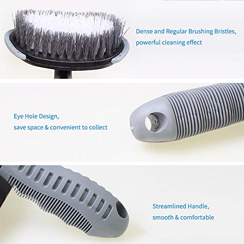 Yorten Escova de pneu de carro ferramenta de lavagem de roda portátil de limpeza de 360 ​​graus sem