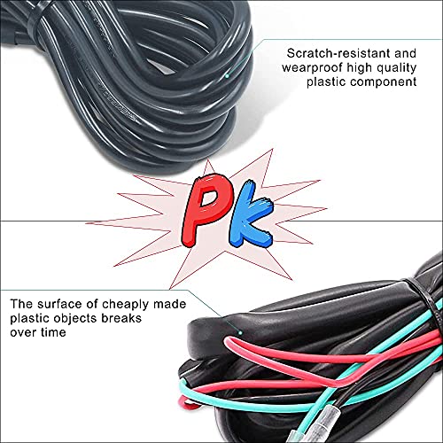 12V Winch Rocker Thumb Switch Control Line With Mounting Handlebar For Atv Utv Handlebar Control Line Kit #TOP1