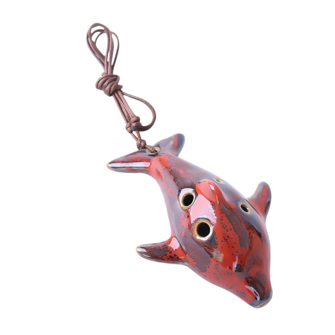 Sosoport 1Pc Portable Ceramic Alto C Ocarina Flute Classic Musical Instrument for Beginners Lightweight Whistle present for Easy to Play Color Random Color