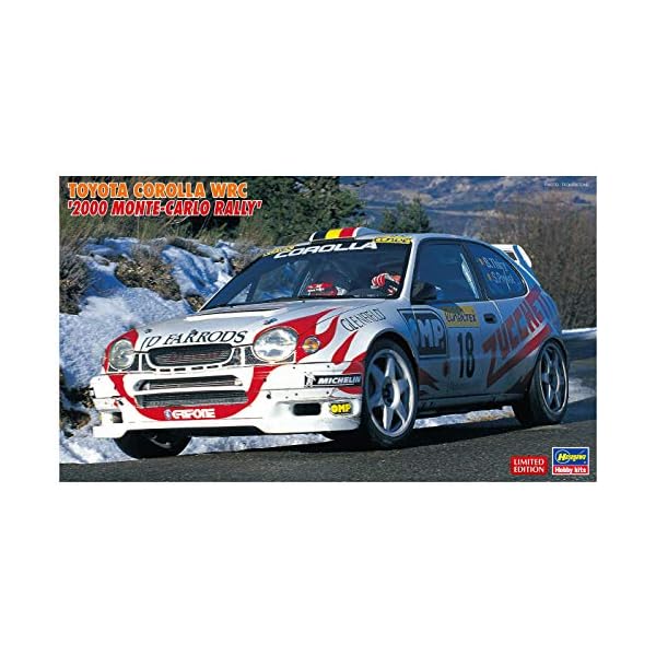 Hasegawa 020396 1/24 Toyota Corolla WRC, 2000Monte Carlo Rally Modellbausatz, verschieden