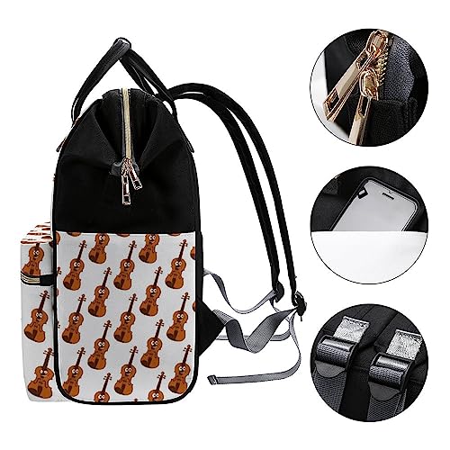 Cartoon-Violin-Diaper-Bag-Portable-Backpack-Mommy-Bag-Travel-Shoulder-Daypack-for-Outdoor-Working-Beach