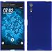 Produktbild PhoneNatic Case kompatibel mit Sony Xperia XA1 Ultra - blau Silikon Hülle matt + 2 Schutzfolien