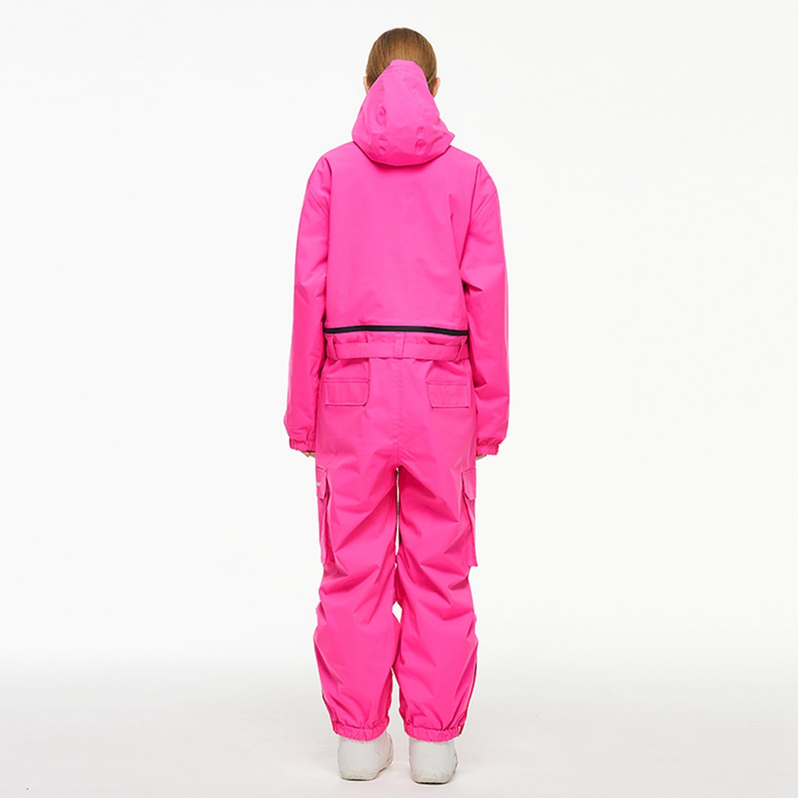 Generisch 2026 Tuta da sci monopezzo oversize per uomo e donna per la stagione della neve Tuta da sci mono impermeabile e isolata (L)
