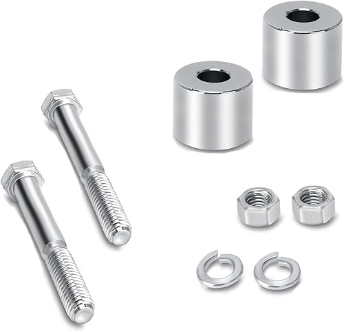 Miniatura 4 de Se adapta a Harley Touring Softail y Dyna Modelos 1" Inch Rise 1-14" Extensión de elevadores de manillar (cromado)