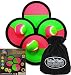 Matty's Toy Stop Deluxe Toss & Catch (Hook & Loop) Paddle Game Set with 4 Paddles, 3 Balls & Storage Bag