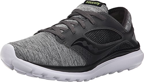 Saucony Men's Kineta Relay Running Shoe, Heather/Black, 11 M US