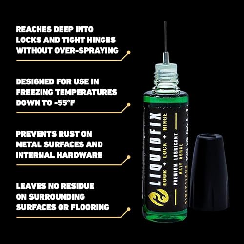 Image of LiquidFix Door, Lock & Hinge Lubricant - 4 oz Dropper + 0.5 Needle Combo