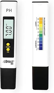 Water Tester PH Meter, Digital PH Meter 0.01 PH High Accuracy Water Quality Tester with 0-14 PH Measurement Range for Household Drinking, Pool and Aquarium Water PH Tester Design with ATC