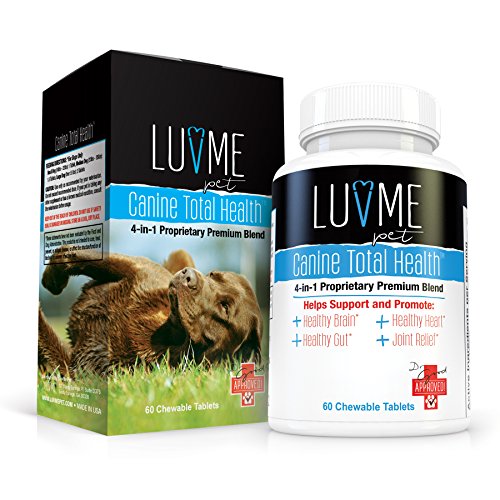 LuvMe Probiotics for Dogs Canine Total Health Formulated with CFU's and 4-in-1 Proprietary Blend Supports Healthy Brain, Gut, Heart, Joint and Coat