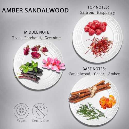 Image of 2-Pack Car Fresheners Long Lasting & Car Deodorizer - Amber Sandalwood Hanging Car Air Freshener for Men and Women, Car Necessities & Scent Diffuser by VUTOLLOSA