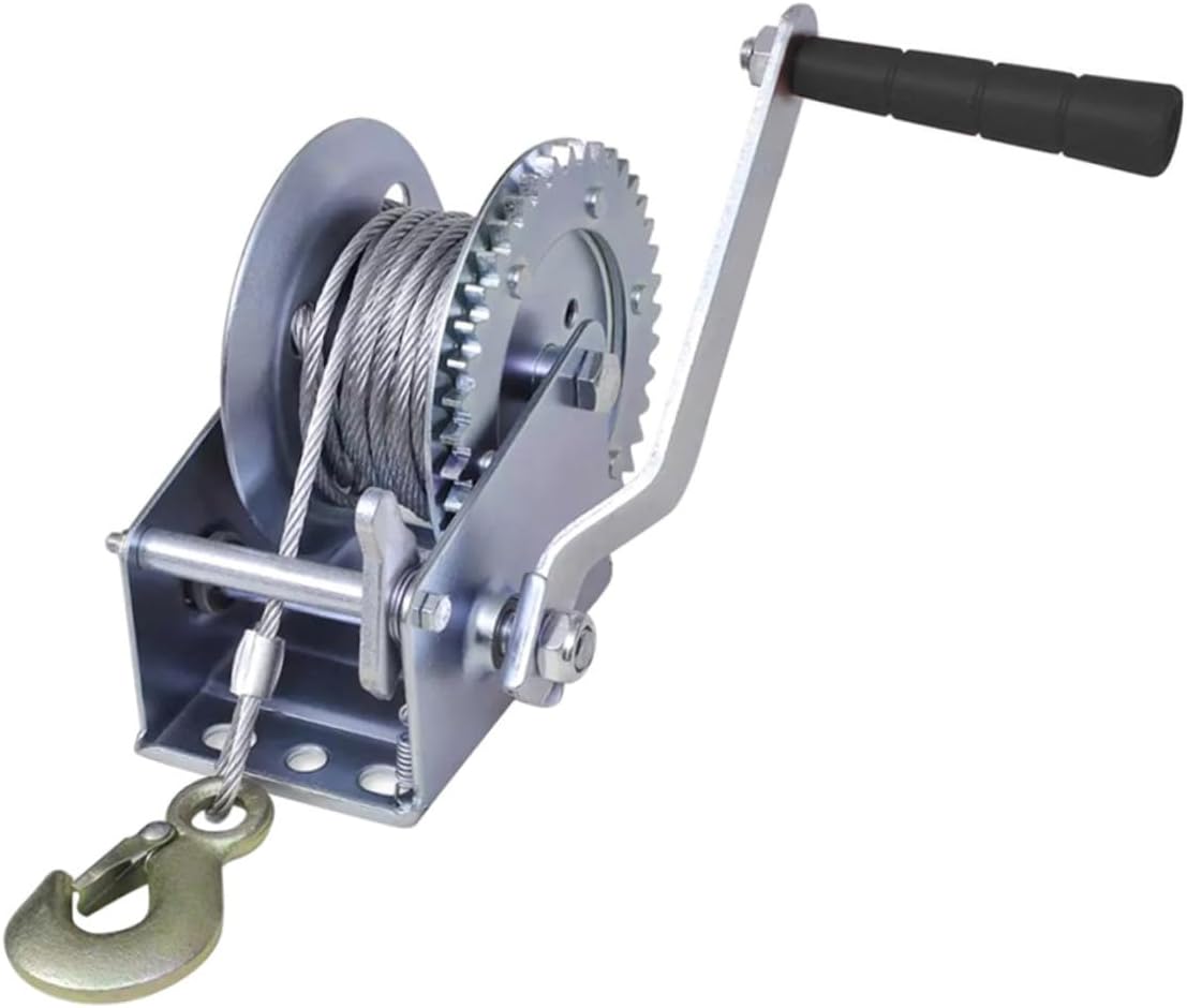 1pc Hand Winch Cable for Towing Boats Trailers and Vehicles and Practical Hauling Tool for and Recovery
