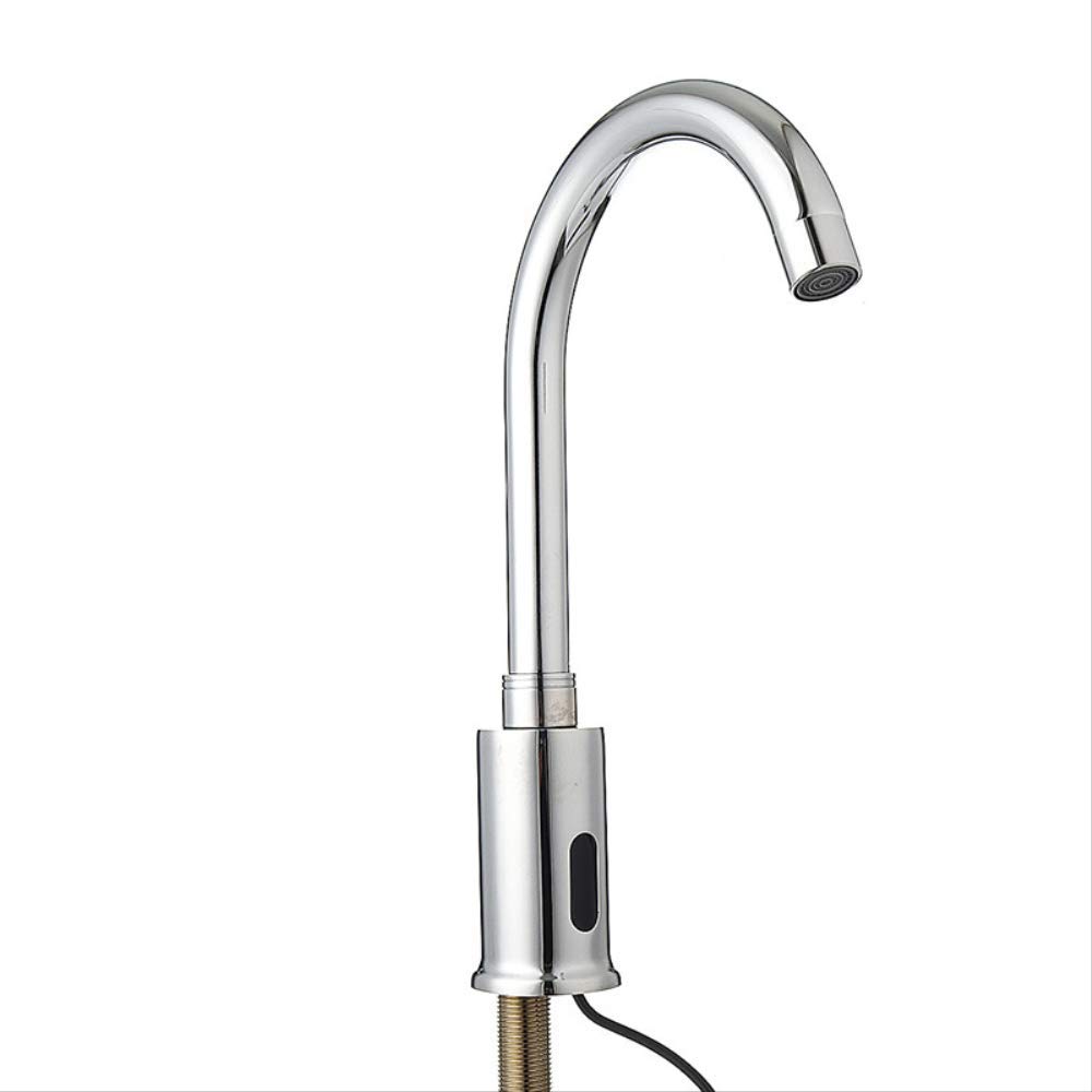 Grifo de fregadero automático infrarrojo de aleación de zinc sin contacto para agua fría A