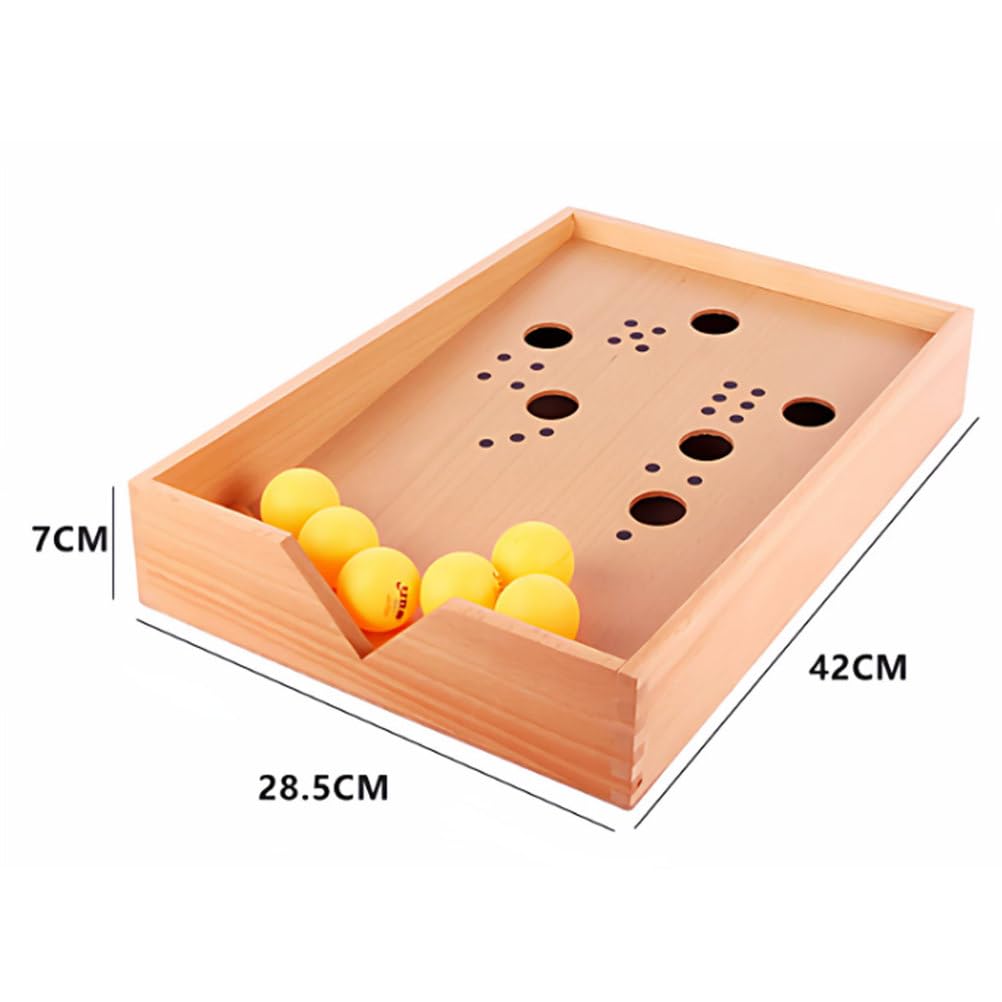 Scatola con Palla per Esercizi di Respirazione Montessori, Giocattolo Sensoriale Orale in Legno per Lo Sviluppo della Motricità Fine e della capacità Polmonare