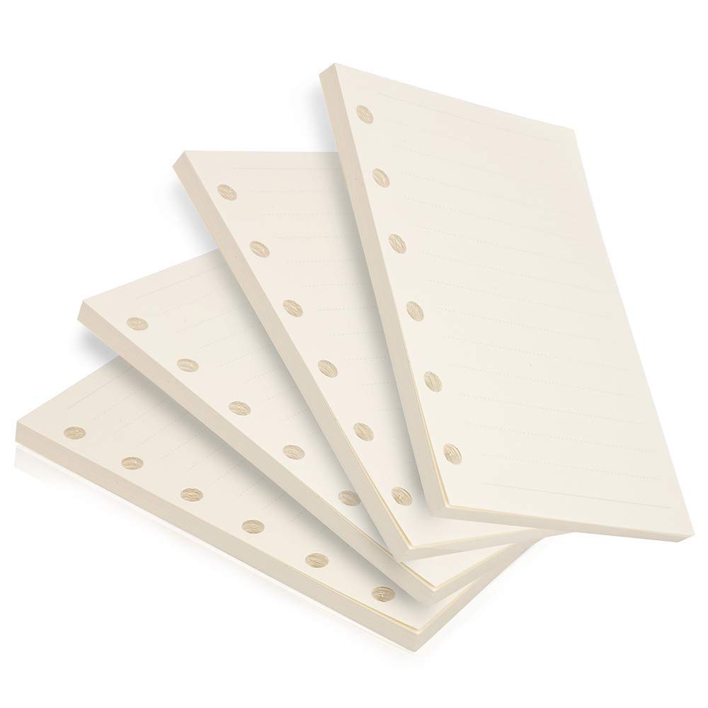 Amazon | 4冊セットメモ帳リフィル6穴 A7 ポケッ180枚 3〜5労働日以内