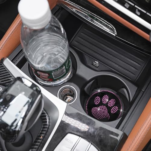 Portavasos para Auto con Diseño de Patita de Perro Rosa miniatura 4