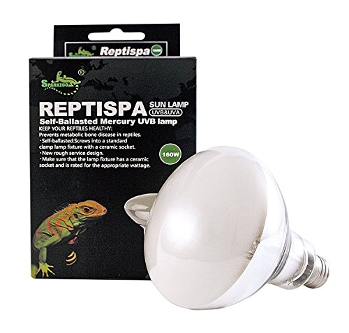 - 2pcs Pack - Reptispa UV Sun Lamp 160 Watts - UVB