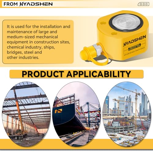 Image of 10Ton Hydraulic Cylinder Jack,Low Profile Hydraulic Ram Jack,Hydraulic Porta Power Ram Lifting Jack,Industrial Mini Hydraulic Cylinder