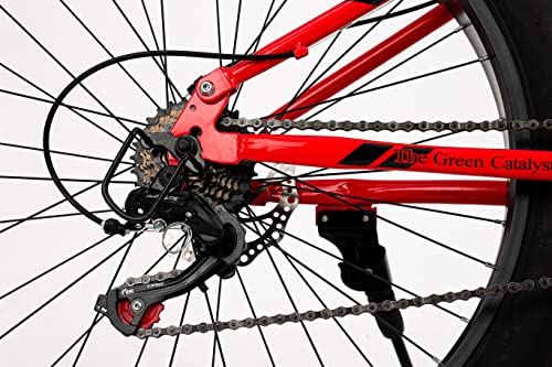 Image of SOCHE Amigo FT, Mountain Cycle with 21 Speed Shimano Gear, 26 * 4.0 inch high Carbon Steel Foldable Frame, (Ideal for Unisex Adults)