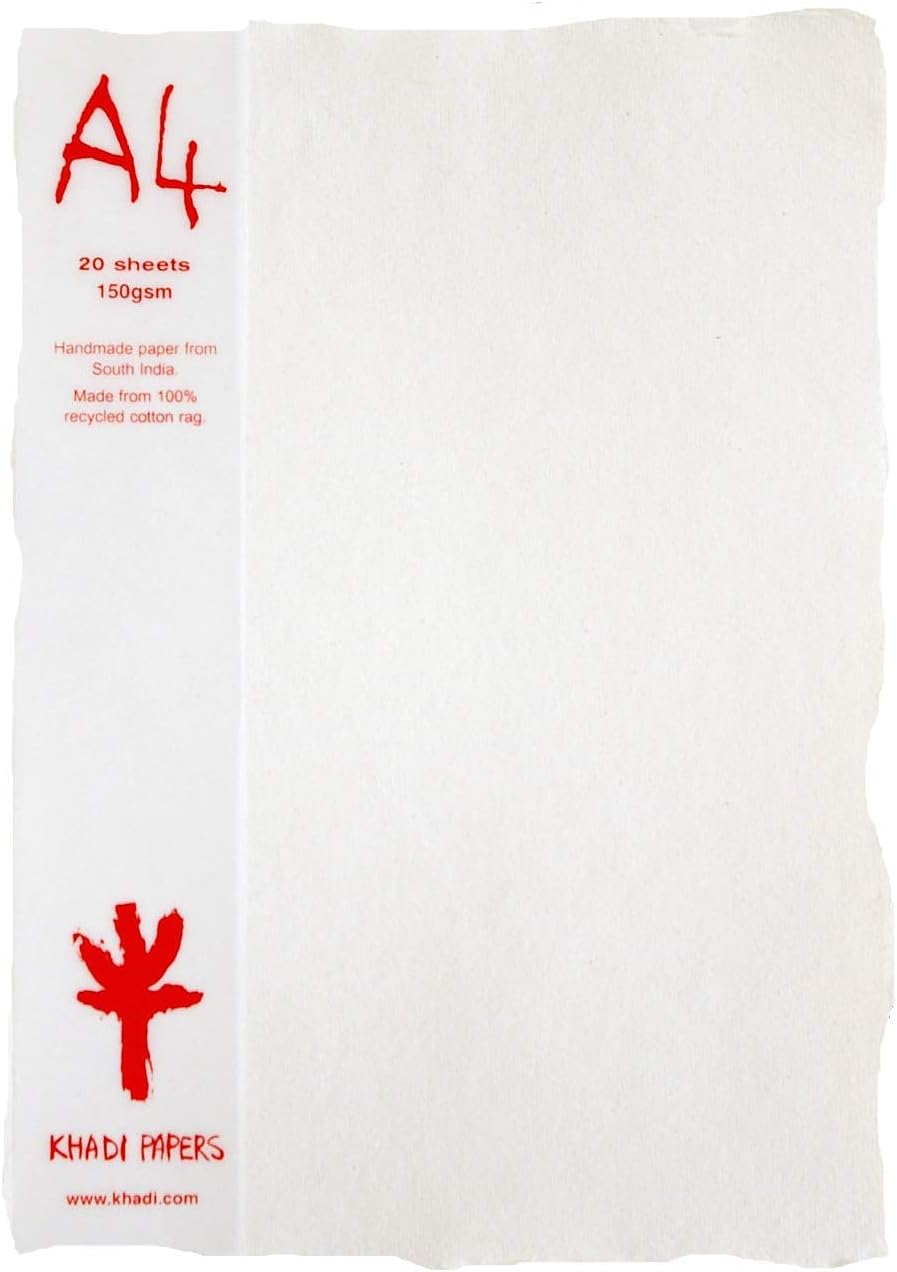 Paper White RAG (20 Sheets) Packs A4W 150 GSM 8.25" X 11.75"