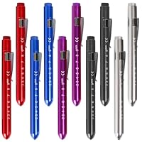 10 Stück Diagnostikleuchte Pupillenleuchte: Stiftlichter für Krankenschwestern, Pupillenleuchte Rettungsdienst, Wiederverwendbar LED Stiftlampe mit Taschenclip für Krankenschwestern Ärzte Studenten