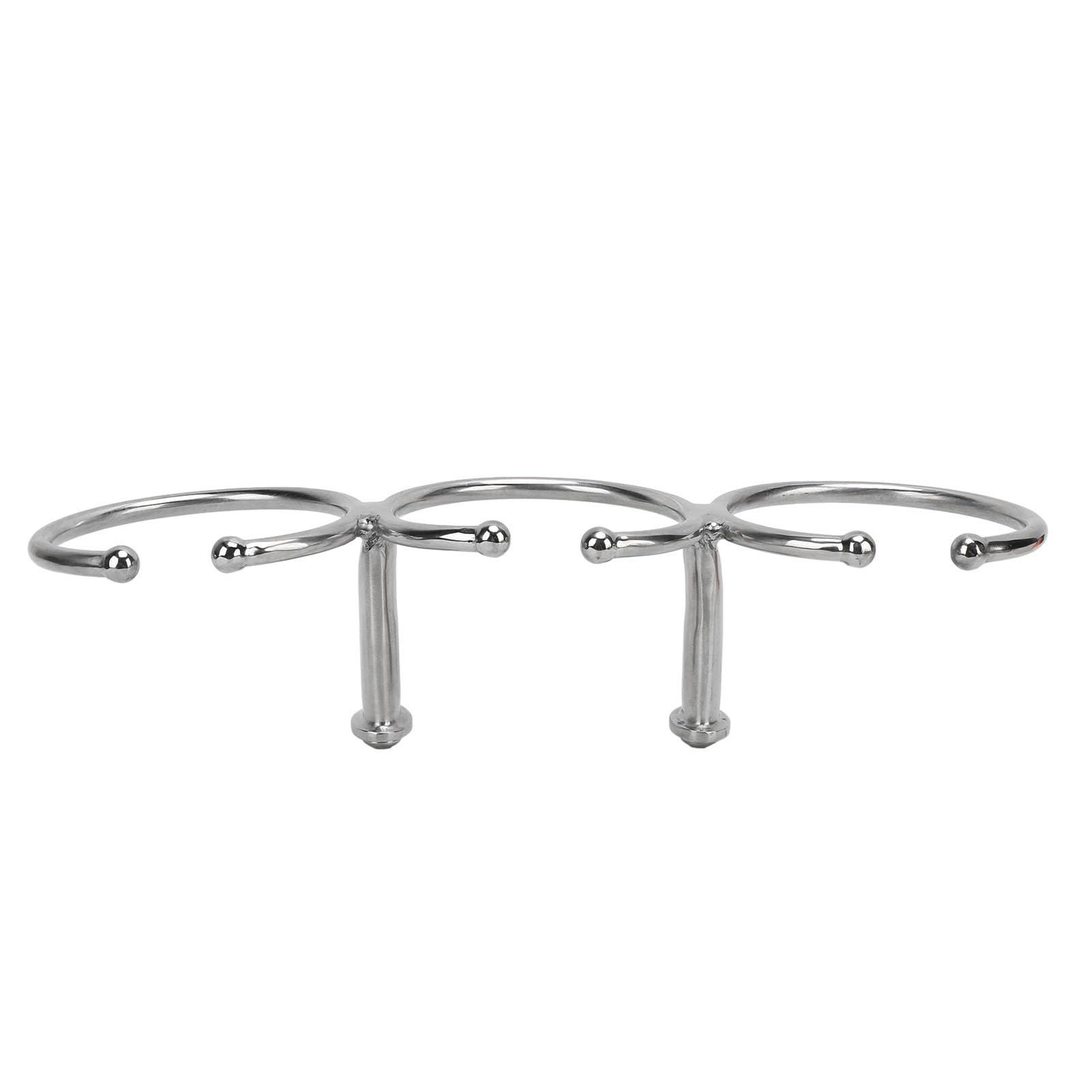 Syrisora Porte-gobelet à Triple Anneau pour Bateau, Finition Polie en Acier Inoxydable 316, Conception Ouverte, Porte-gobelet Marin à Haute stabilité pour Yacht, Camion, Voiture,